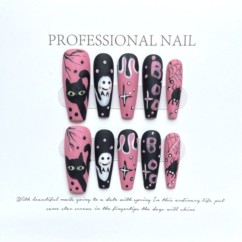 Накладные ногти "Милый демон"