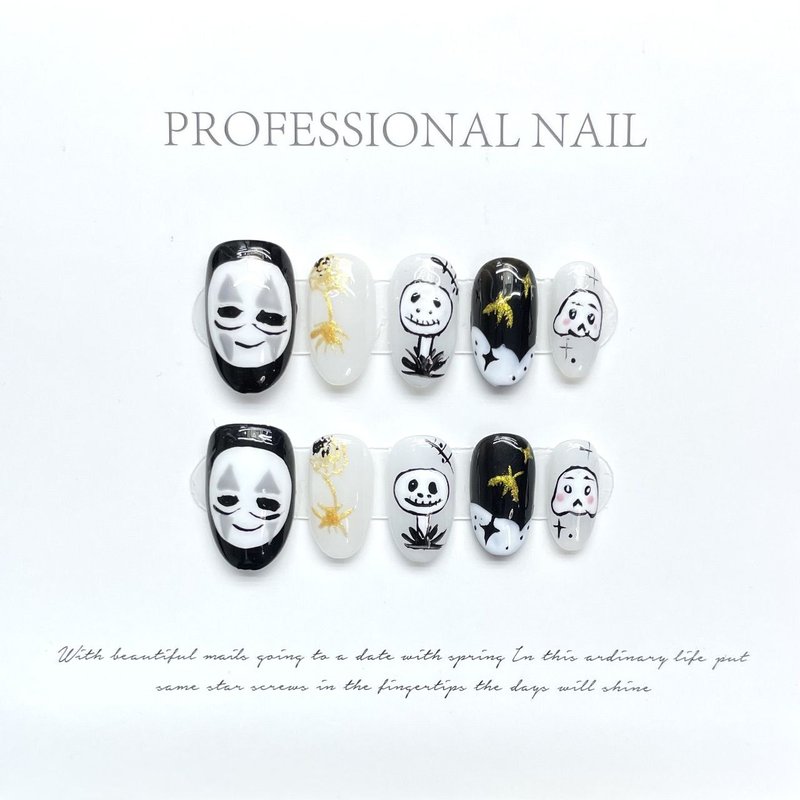 Накладные ногти "Унесённые призраками"