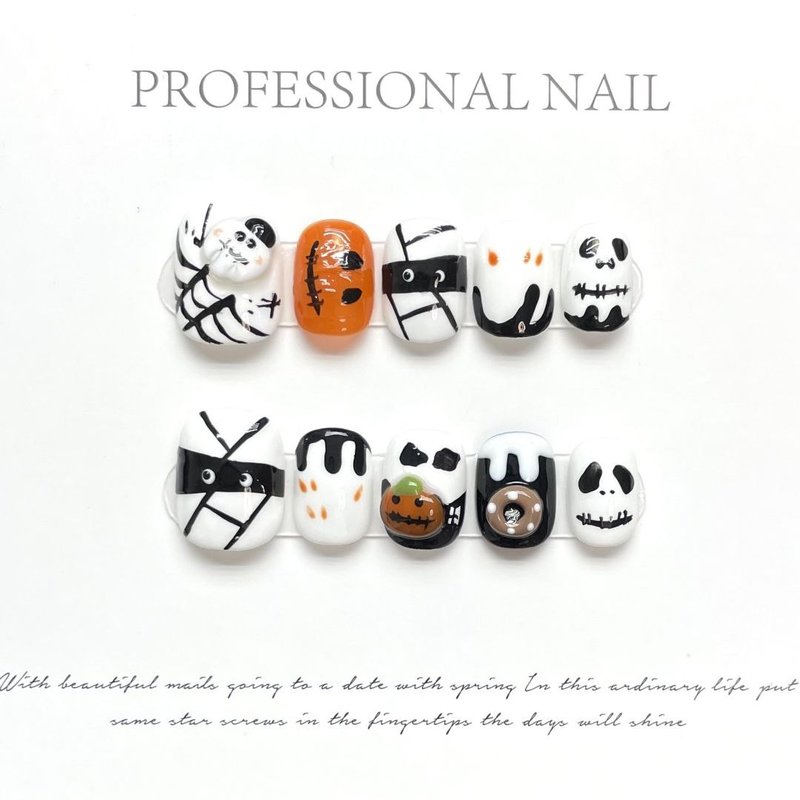 Накладные ногти "Хэллоуин 3"
